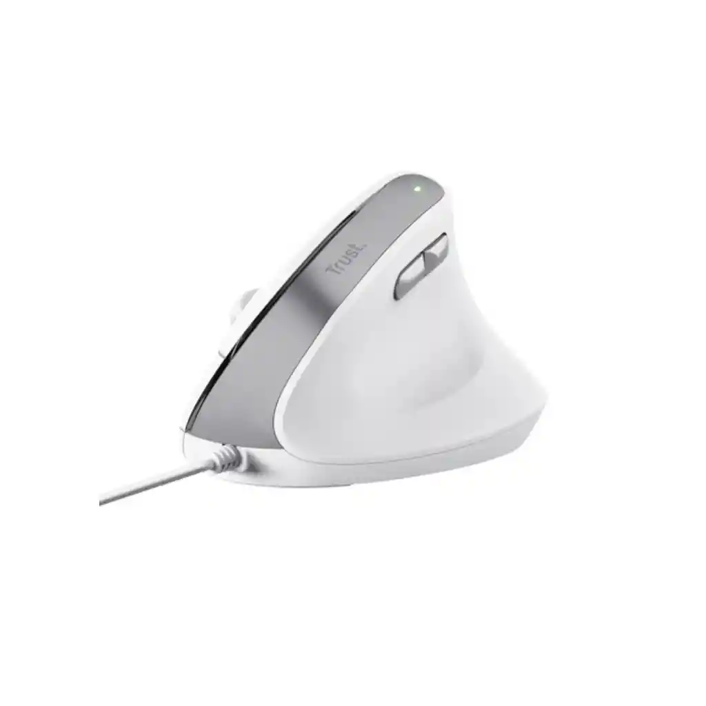 Mouse Trust Bayo Ii Alámbrico Diseño Vertical Blanco