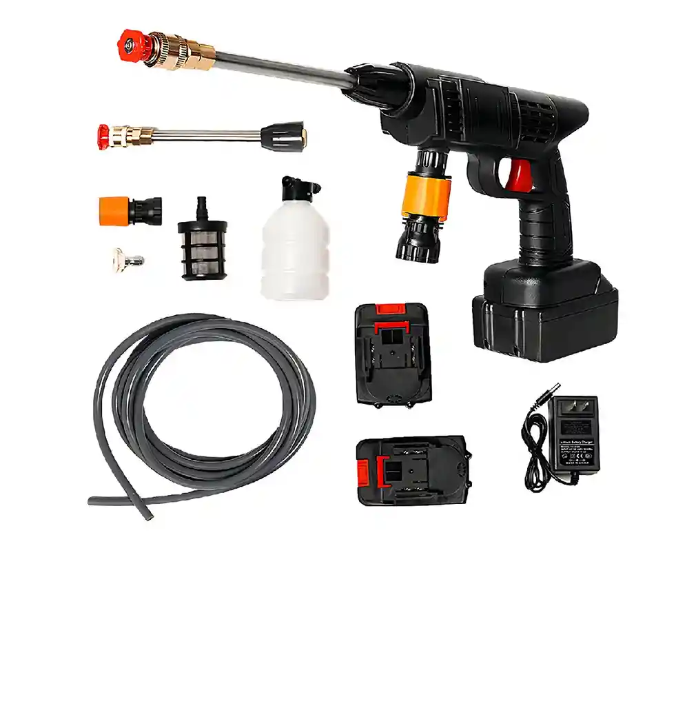 Kit Hidrolavadora Inalámbrica Portátil Recargable Y Maletin
