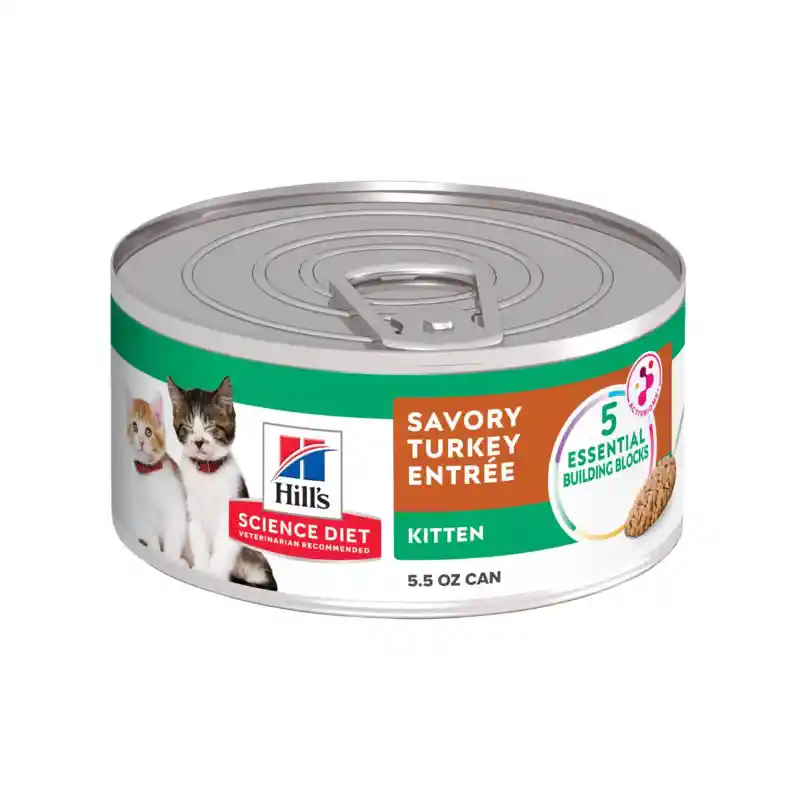 Alimento Húmedo Para Gatito Hills Kitten Pavo 5,5 Onz