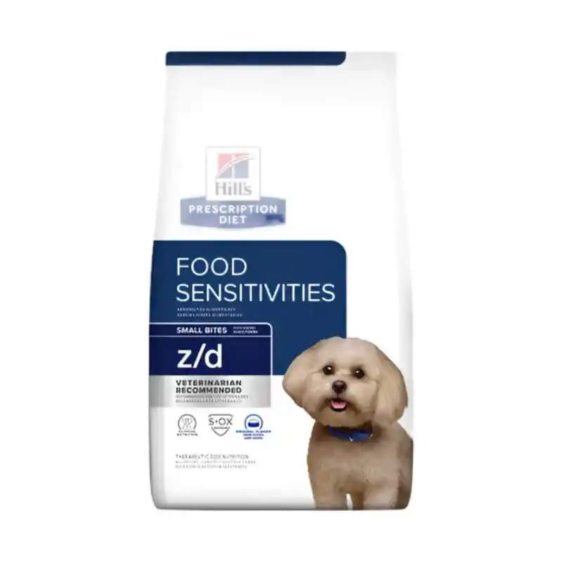 Comida Para Perro Hills Prescription Diet Sensibilidades Alimentarias Z/d Razas Pequeñas 3,3 Lbs