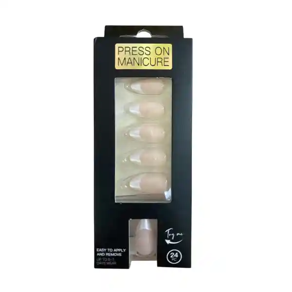 Uñas Press On Decoradas X 24 Pcs
