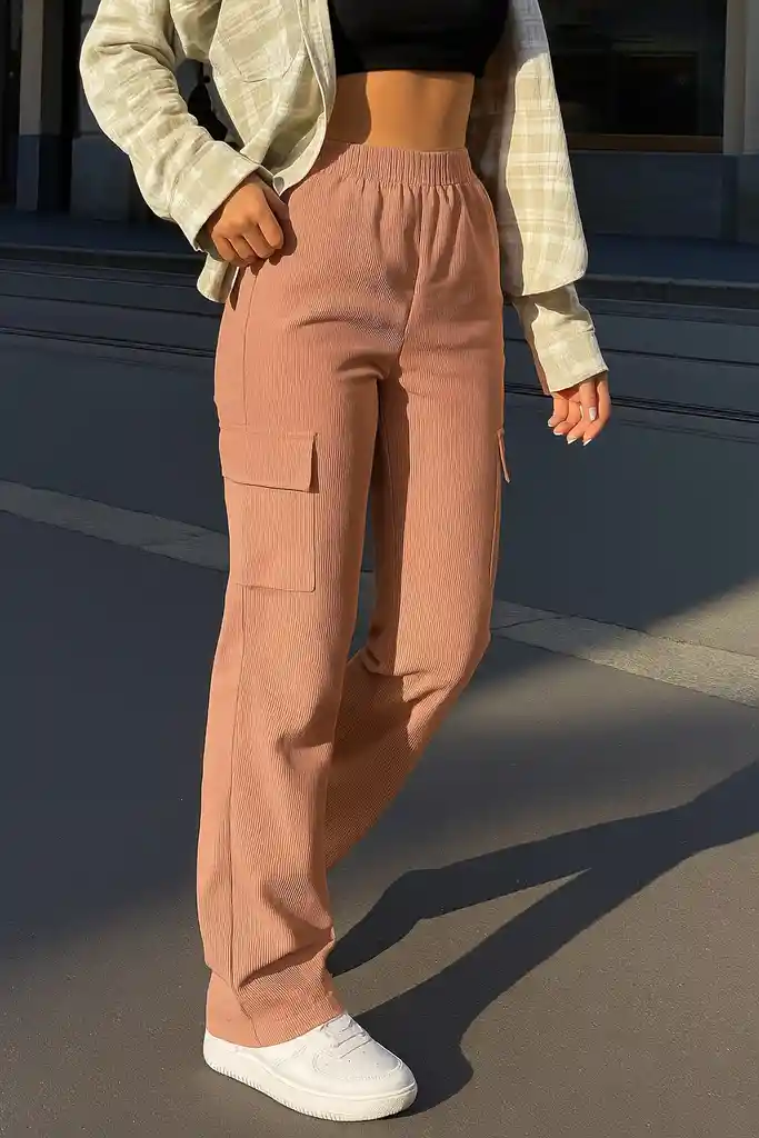 Pantalon Urban Rose Cargo
