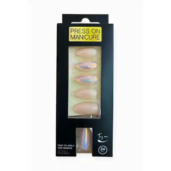 Uñas Press On Decoradas X 24 Pcs