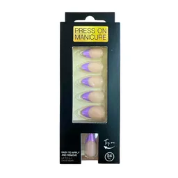 Uñas Press On Decoradas X 24 Pcs