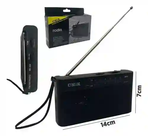 Radio De Mano Portátil Am - Fm Cmik Clásico Recargable