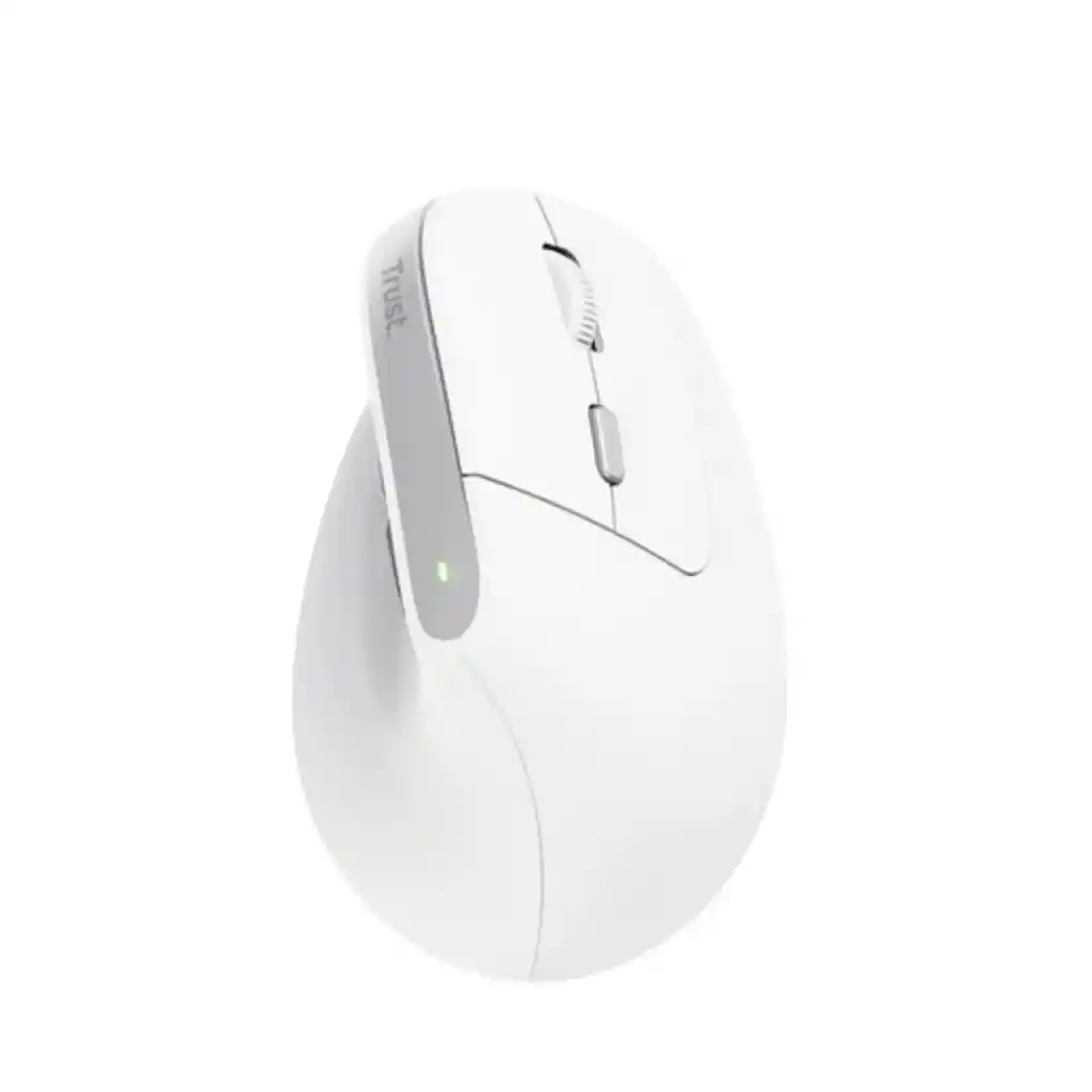 Mouse Trust Bayo Ii Inalámbrico Diseño Vertical Blanco