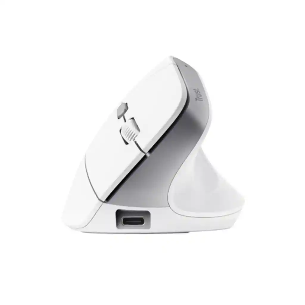 Mouse Trust Bayo Ii Inalámbrico Diseño Vertical Blanco