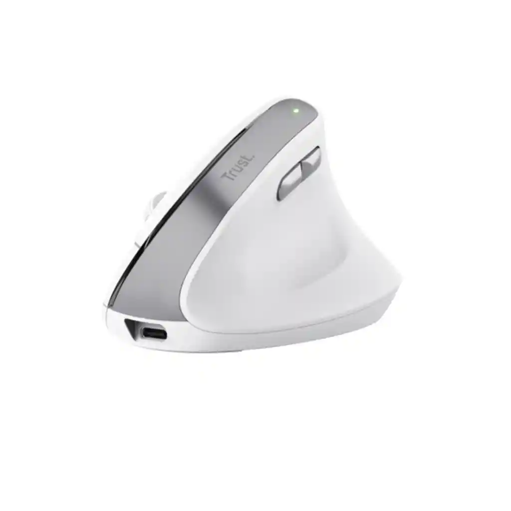 Mouse Trust Bayo Ii Inalámbrico Diseño Vertical Blanco