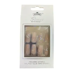 Uñas Press On Decoradas X 24 Pcs