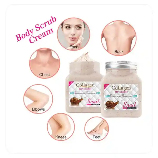 Crema Exfoliante Colageno 500ml Snail