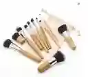 Brochas Para Maquillaje Mango En Bambú