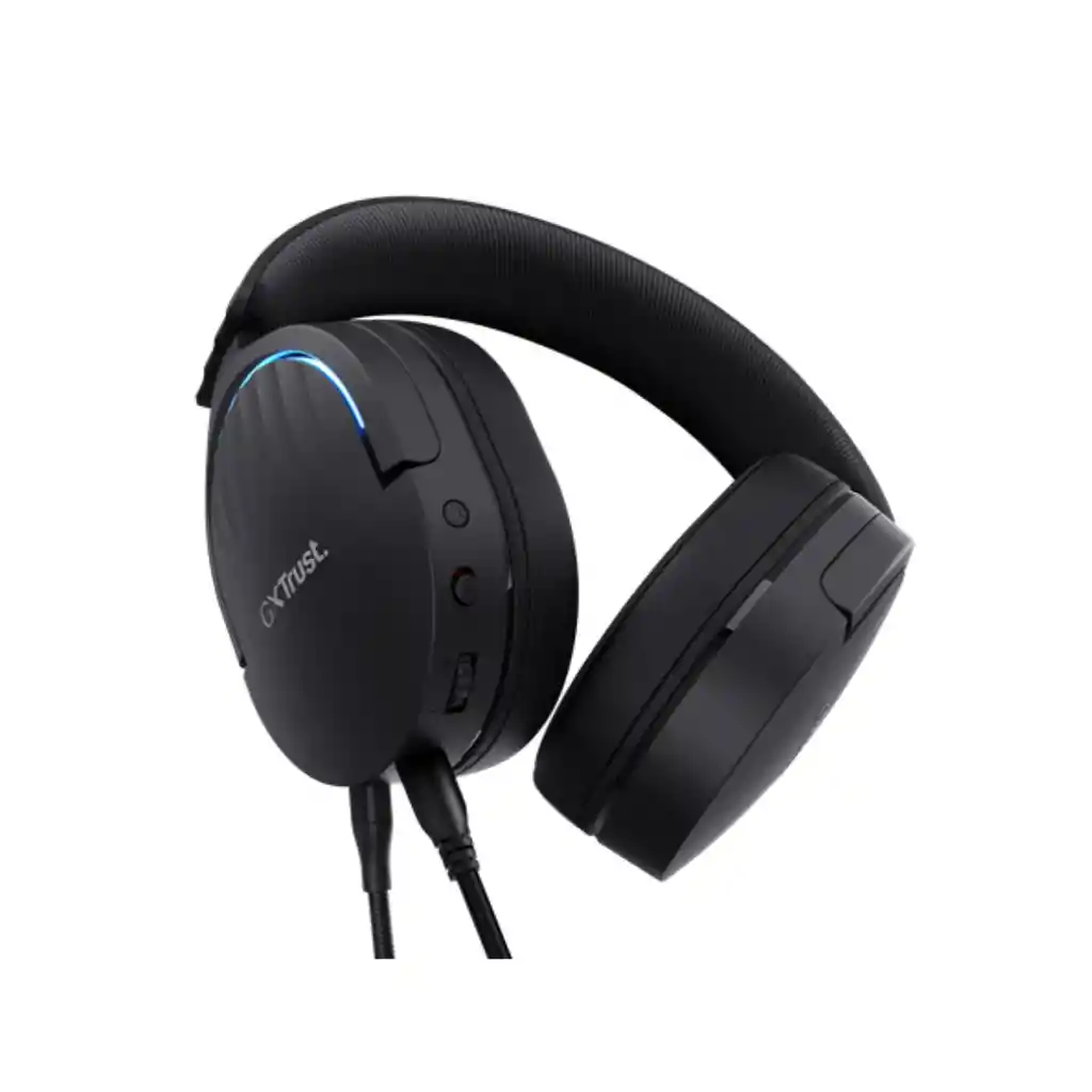 Audífono Diadema Trust Gxt 490 Fayzo Gamer Sonido 7.1 Usb Negro