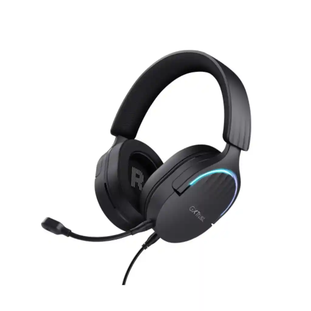 Audífono Diadema Trust Gxt 490 Fayzo Gamer Sonido 7.1 Usb Negro