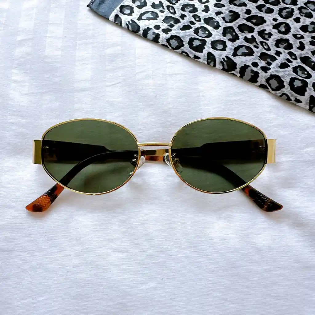 Gafas De Sol - Celine Verde - Dorado