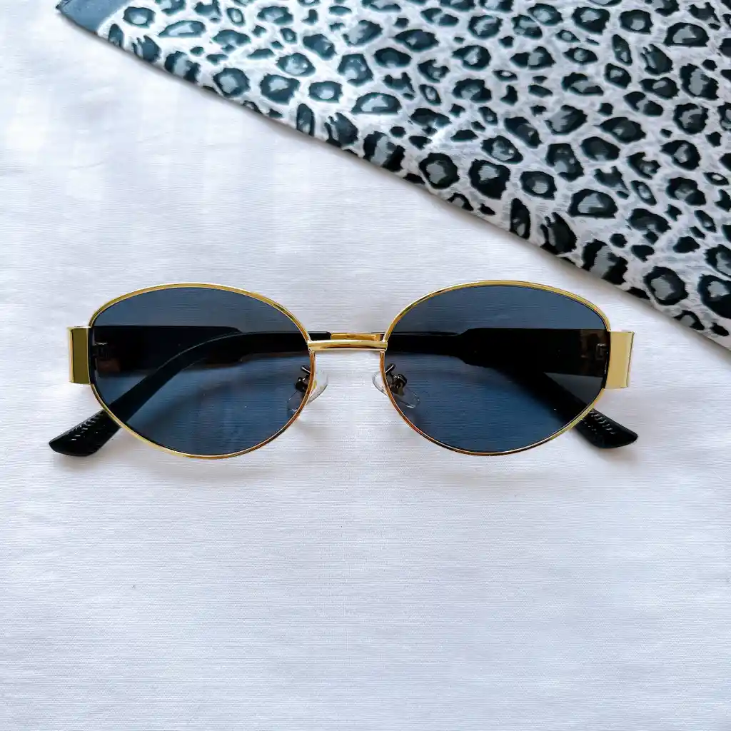 Gafas De Sol - Celine Negro - Dorado