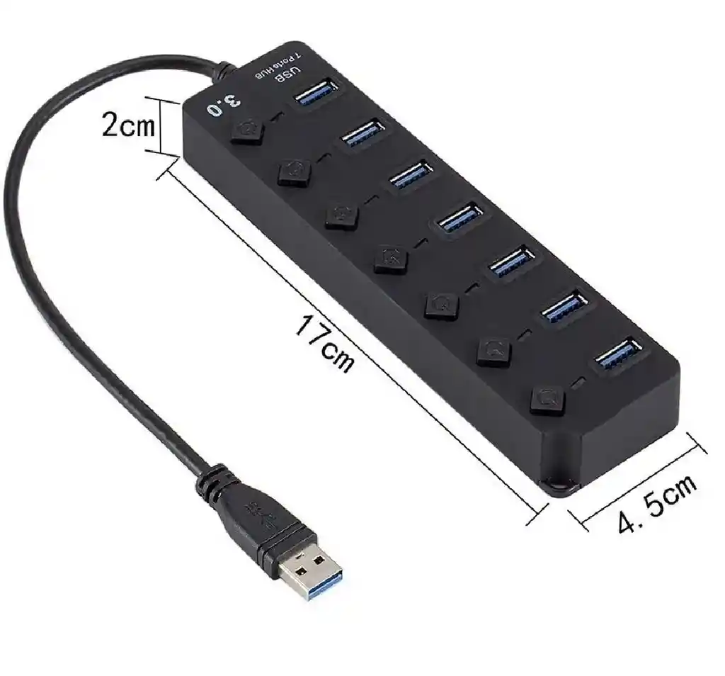 Hub Usb 7 Puertos 3.0 Xl-5068