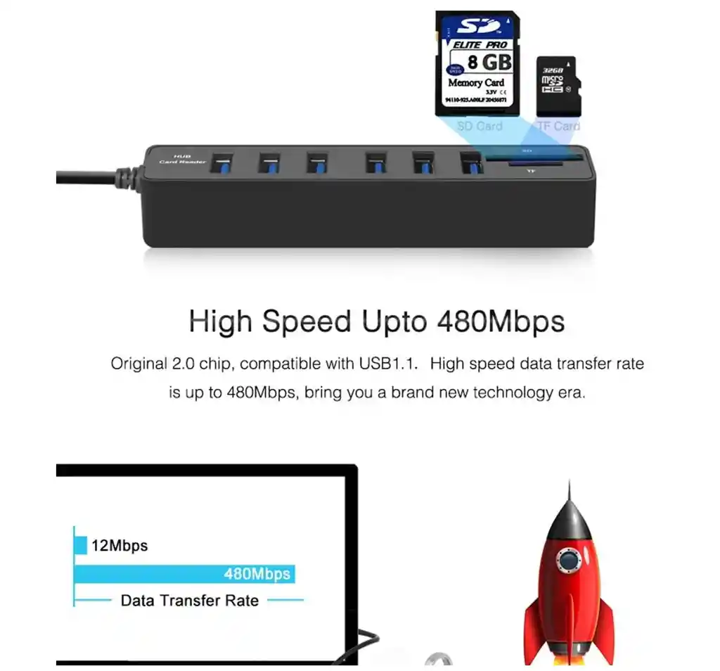 Hub Multipuerto Usb Xl-5039