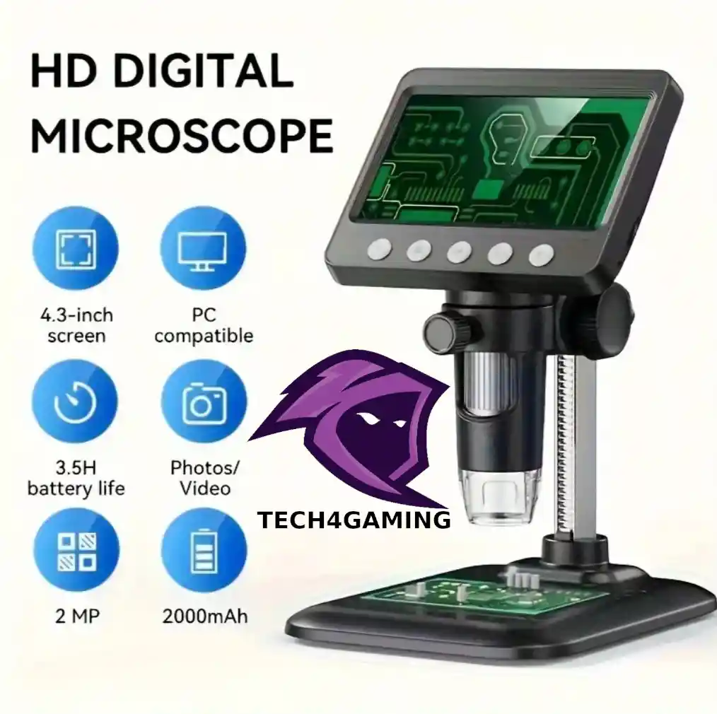 Microscopio Digital Hd Con Pantalla De 4.3" 🔬 Luz Led - ¡nuevo!