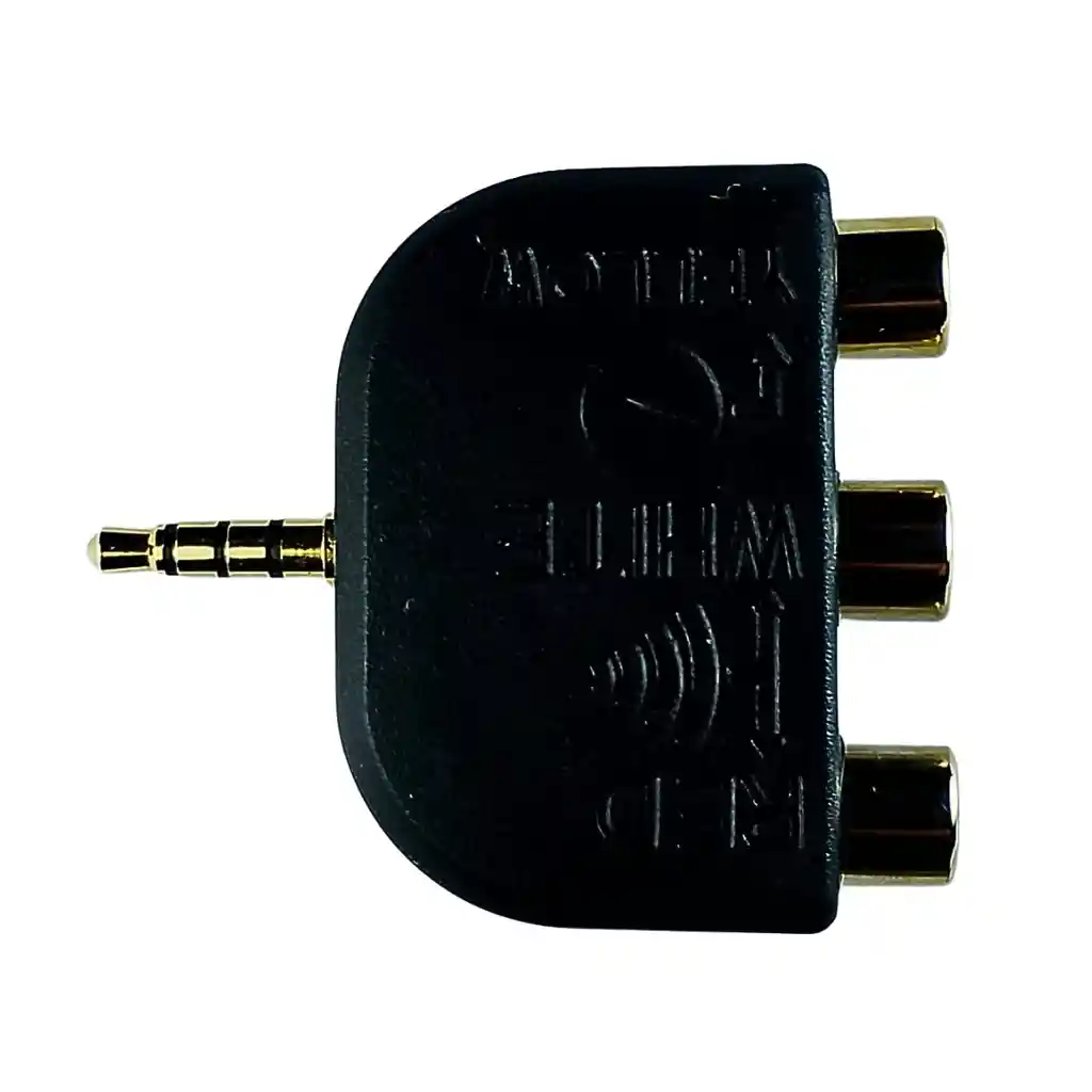 Adaptador De Audio Y Video 3.5mm Macho A 3 Rca Hembra