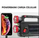 Linterna Recargable De Panel Solar Multifuncional Usb Negro