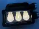 Linterna Recargable De Panel Solar Multifuncional Usb Negro
