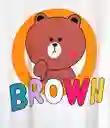 Pijama Tres Piezas Oso Brown Talla Única (camiseta + Pantalón + Short)