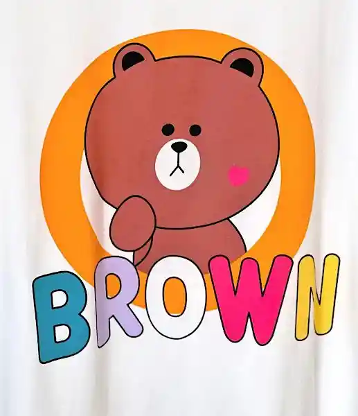 Pijama Tres Piezas Oso Brown Talla Única (camiseta + Pantalón + Short)