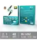 Cable Hdmi 8k/3metros Hdtv/2.1v Alta Velocidad/4.320p/48gbps