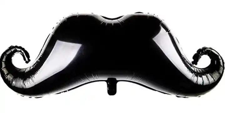 Globo Bigote 41.5x27 Color Negro