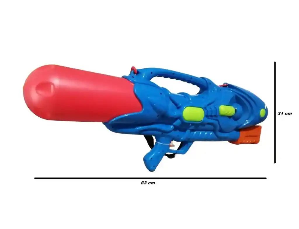Pistola De Agua Colosal De 83 Cm Con Tanque Grande
