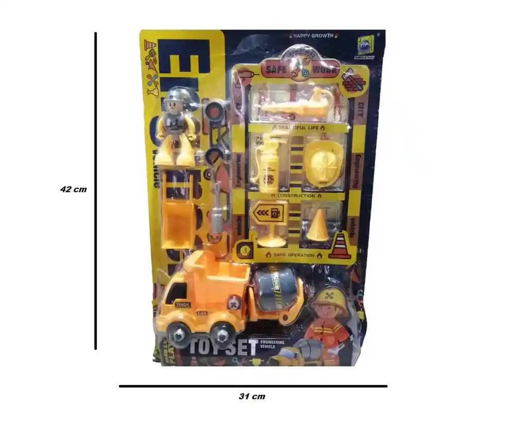 Obra De Construccion Set De 11 Pcs Juego Para Niños Y Niñas