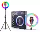 Aro De Luz Rgb 33 Cm Profesional + Tripode