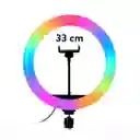 Aro De Luz Rgb 33 Cm Profesional + Tripode