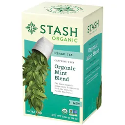 Stash Té Herbal Orgánico Mezcla De Mentas – Refrescante Natural Y Digestivo – 16 Bolsitas | 0.56 Oz (16g)