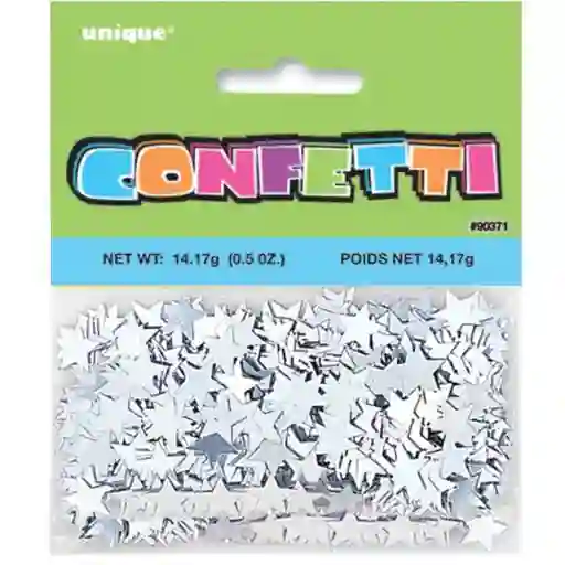 Confetti Para Globos De Estrella Platiada