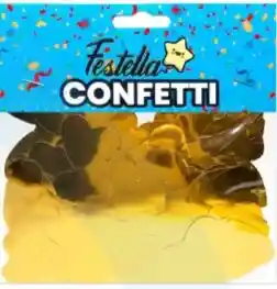 Confetti Para Globos Circilo Dorado
