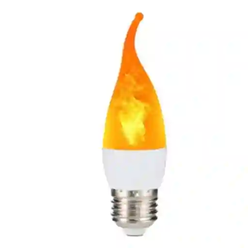 Bombillo Led Llama Tipo Topado 3w Rosca E27