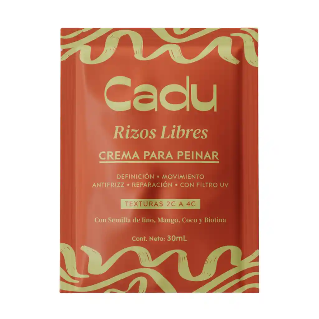 Sachet Crema Para Peinar Rizos Cadu 30ml