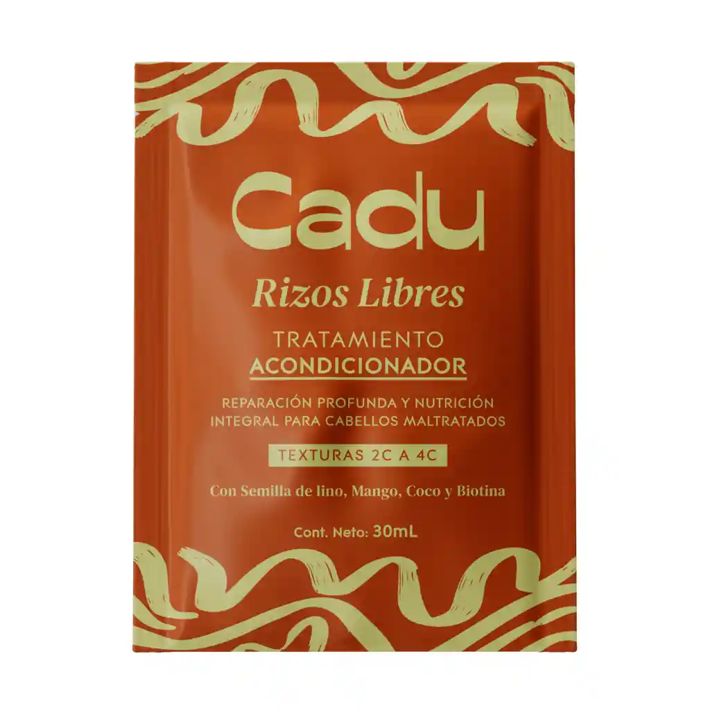 Sachet Terapia Tratamiento Reparador Rizos Cadu 30ml