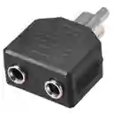 Adaptador Rca Macho A Doble Plug 3.5mm Hembra (divisor De Audio)