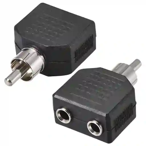 Adaptador Rca Macho A Doble Plug 3.5mm Hembra (divisor De Audio)