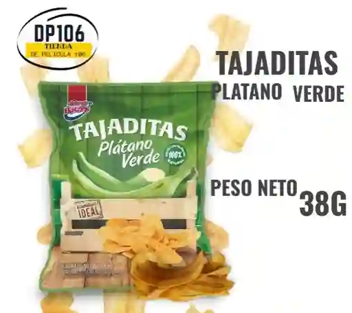 Tajaditas Platanito / Platano Verde Tajado Super Ricas X 38g