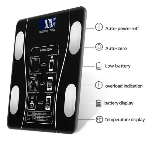 Bascula Inteligente Bluetooth 180 Kg