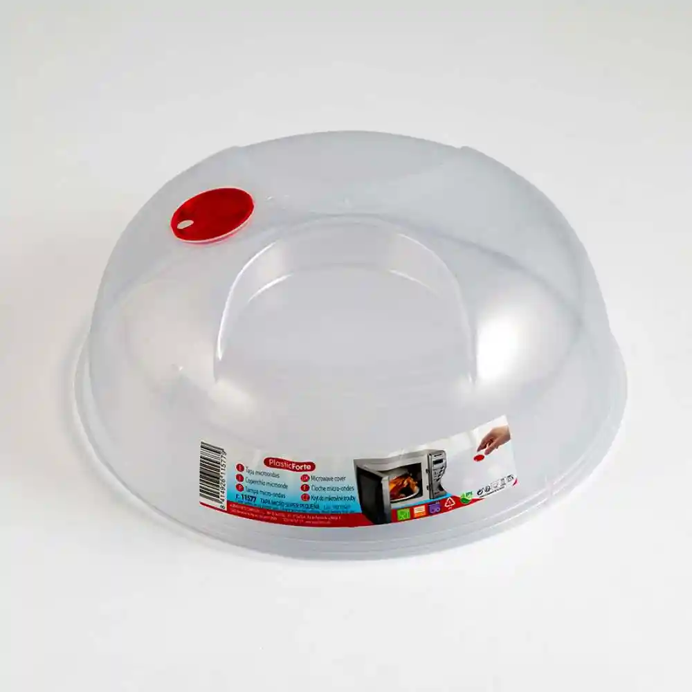 Tabla Plasticforte Microondas 24.5 Cm Transparente Plastico