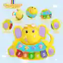 Juguete Didáctico Elefante Musical Infantil Piano Para Bebes Con Luz Y Sonido