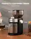 Molino Cafe Electrico Profesional Muelas Grande 14 Tazas
