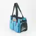 Cargador Vida De Perro Tipo Mochila 40x20x24cm Azul Poliester