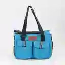 Cargador Vida De Perro Tipo Mochila 40x20x24cm Azul Poliester