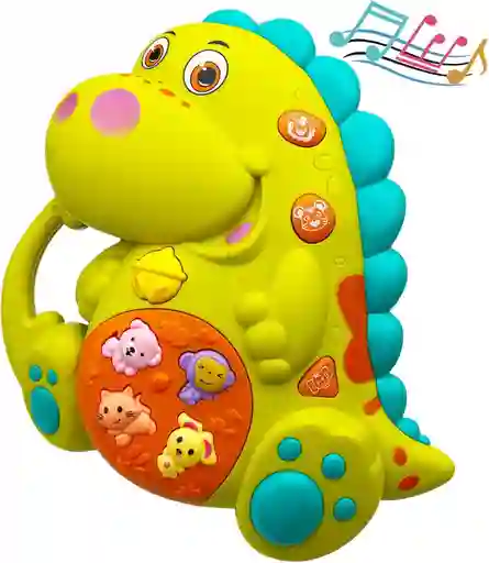 Juguete Didáctico Dinosaurio Musical Infantil Para Bebes Con Luz Y Sonido
