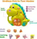 Juguete Didáctico Dinosaurio Musical Infantil Para Bebes Con Luz Y Sonido